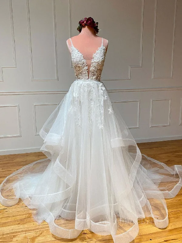 Big Savings White v neck tulle lace long Corset Prom dress, white lace Corset Formal dress outfit Big Savings White v neck tulle lace long Corset Prom dress, white lace Corset Formal dress outfit