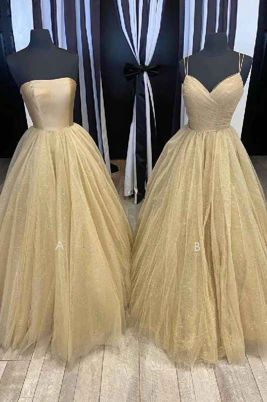 Lowest Prices Champagne tulle long Corset Prom dress tulle long Corset Formal dress outfit Lowest Prices Champagne tulle long Corset Prom dress tulle long Corset Formal dress outfit