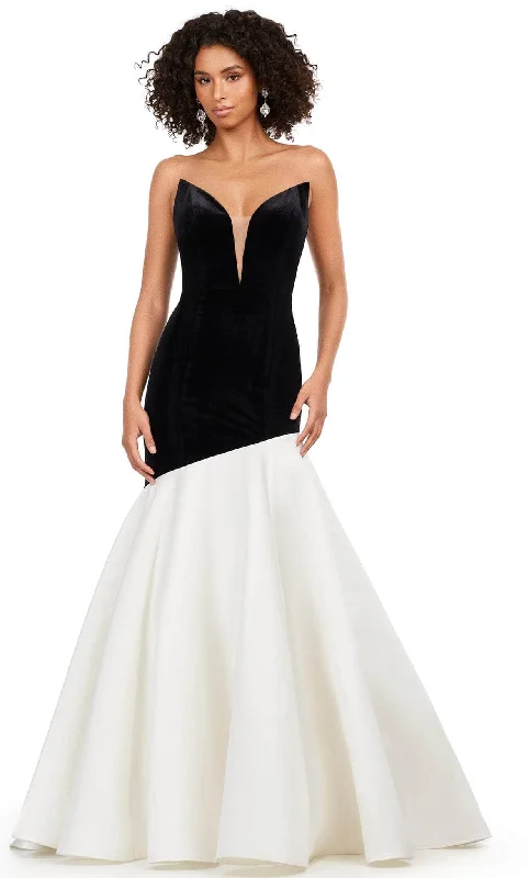 Today Only Ashley Lauren 11264 - Strapless Velvet Mermaid Gown