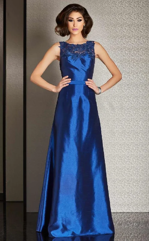 Exclusive Deal Clarisse - M6235 Sleek Floral Illusion Evening Gown