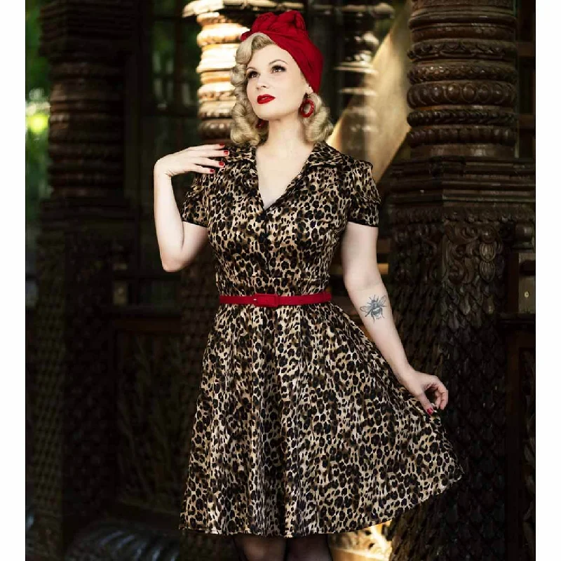 Overstock Dolly and Dotty Penelope Leopard 50s Dress