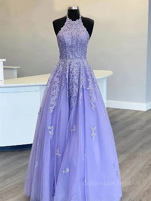 Savings Bonanza High Neck Long Purple Lace Corset Prom Dresses, Purple Lace Corset Formal Evening Dresses outfit Savings Bonanza High Neck Long Purple Lace Corset Prom Dresses, Purple Lace Corset Formal Evening Dresses outfit