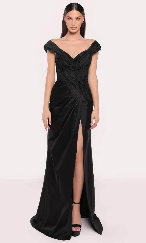 TIME-Limited Offer Tarik Ediz 98721 - Cap Sleeve V-Neck Evening Gown