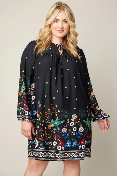 Price Drop Self Tie Peasant Dress