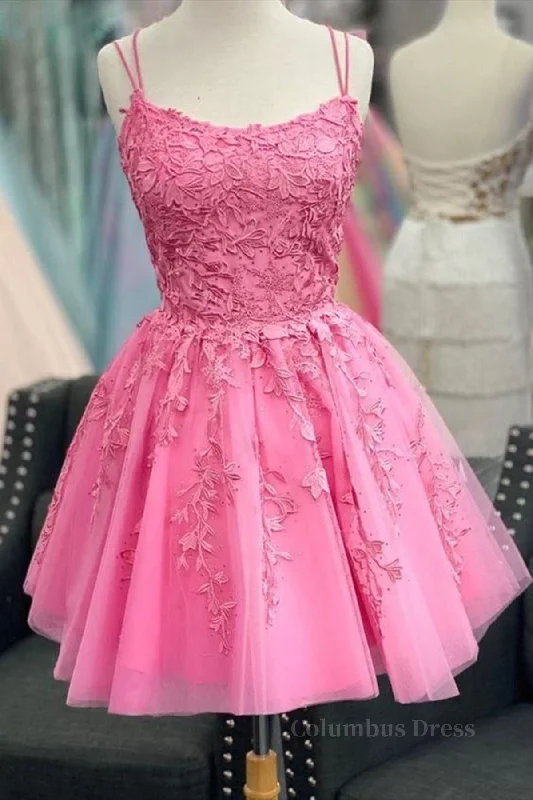 New Markdowns Short Pink Backless Lace Corset Prom Dresses, Short Pink Open Back Corset Formal Corset Homecoming Dresses outfit New Markdowns Short Pink Backless Lace Corset Prom Dresses, Short Pink Open Back Corset Formal Corset Homecoming Dresses outfit