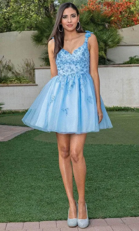 Lowest Price Dancing Queen 3299 - Beaded Bodice A-Line Cocktail Dress