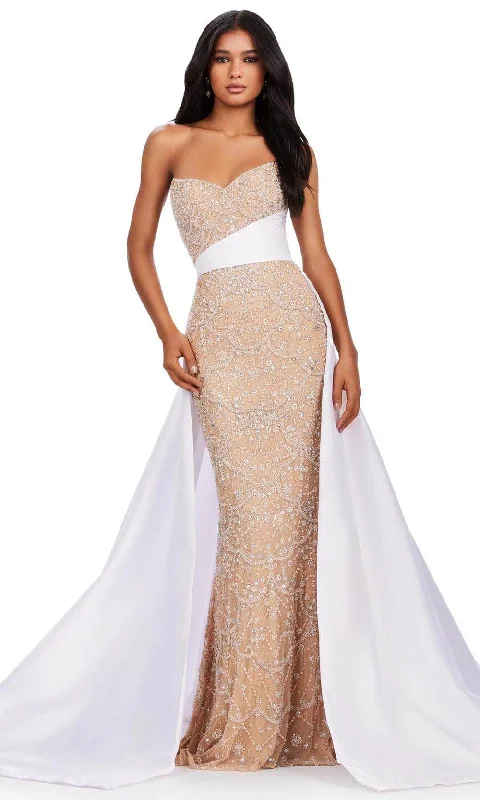 Anniversary Sale Ashley Lauren 11571 - Strapless Beaded Evening Gown