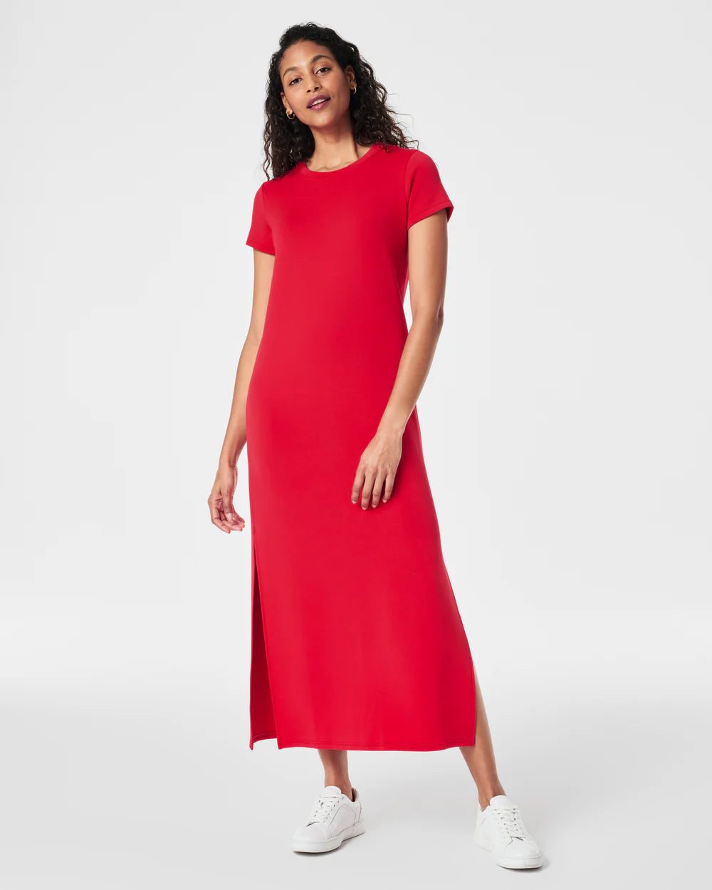 Price Rollback Air Essentials Maxi T-shirt Dress, Spanx Red