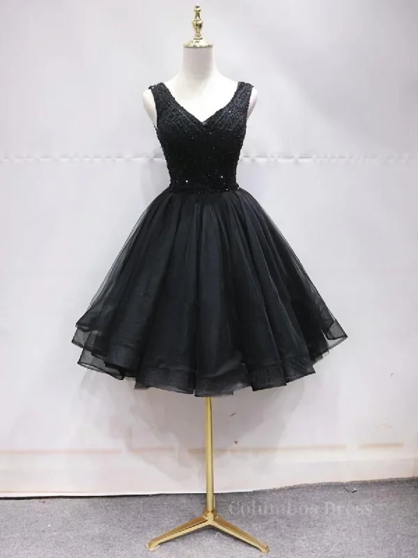 Limited Time Short Black Lace Corset Prom Dresses, Short Black Lace Corset Homecoming Graduation Dresses outfit