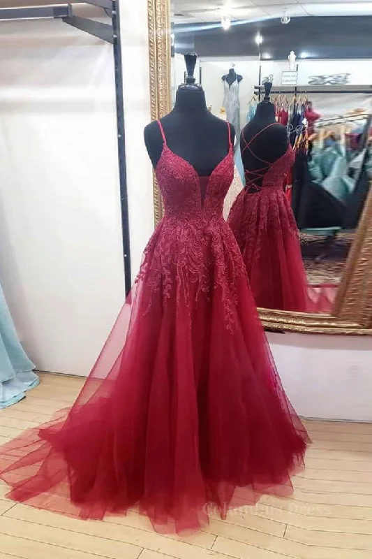 The Best Prices Burgundy sweetheart tulle lace long Corset Prom dress Corset Formal dress outfit The Best Prices Burgundy sweetheart tulle lace long Corset Prom dress Corset Formal dress outfit