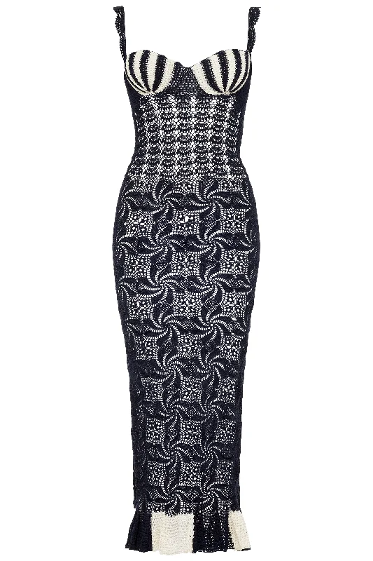 Extra Discounts Shell Crochet Dress