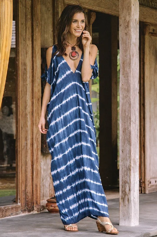 Holiday Sale SHU-SHI Women's Camelia Casual Maxi Dress - Tie Dye Cold Shoulder Long Loose Beach Cover Up Holiday Sale SHU-SHI Women's Camelia Casual Maxi Dress - Tie Dye Cold Shoulder Long Loose Beach Cover Up