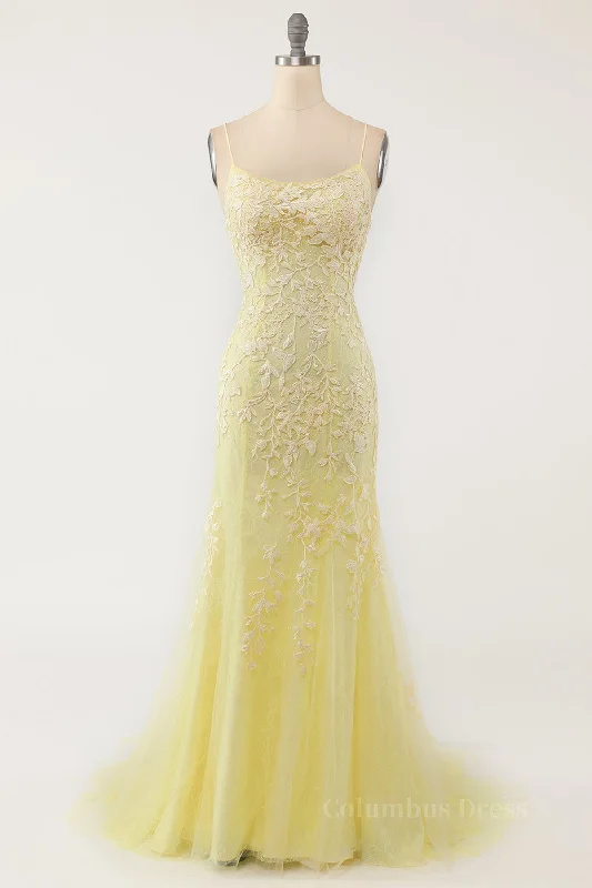 Value Deals Mermaid Backless Yellow Lace Long Corset Prom Dresses, Mermaid Yellow Corset Formal Dresses, Yellow Lace Evening Dresses outfit Value Deals Mermaid Backless Yellow Lace Long Corset Prom Dresses, Mermaid Yellow Corset Formal Dresses, Yellow Lace Evening Dresses outfit
