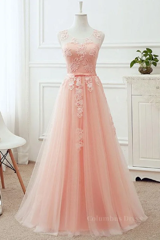 Loyalty Reward Round Neck Pink Lace Long Corset Prom Dresses, Pink Lace Corset Bridesmaid Dresses outfit Loyalty Reward Round Neck Pink Lace Long Corset Prom Dresses, Pink Lace Corset Bridesmaid Dresses outfit