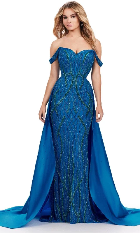 The Best Prices Ashley Lauren 11458 - Beaded Overskirt Prom Dress