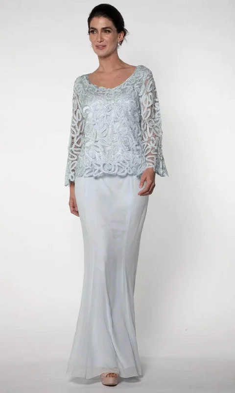 Super Deal Soulmates D859709 - Bell Sleeve Tunic And Skirt Set