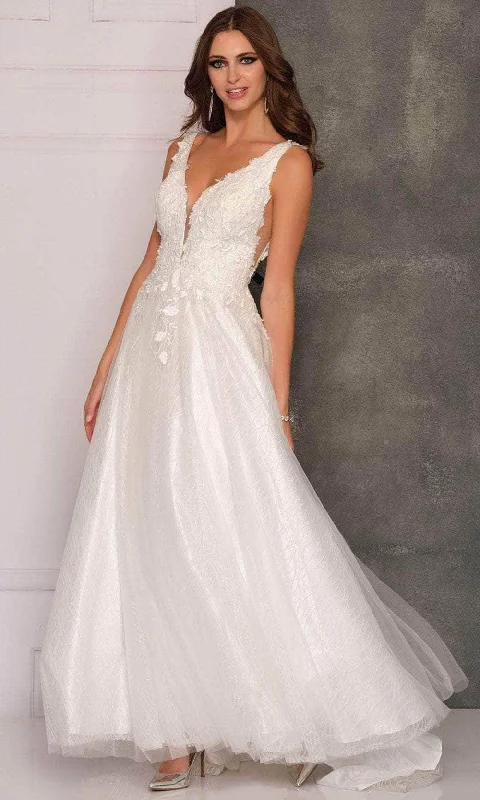 Overstock Dave & Johnny Bridal A10288 - Tulle Skirt Bridal Gown