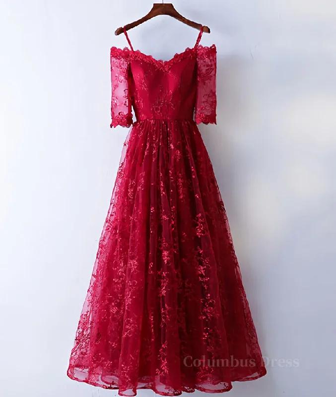 Price Fest Burgundy sweetheart lace long Corset Prom dress, burgundy evening dress outfit Price Fest Burgundy sweetheart lace long Corset Prom dress, burgundy evening dress outfit