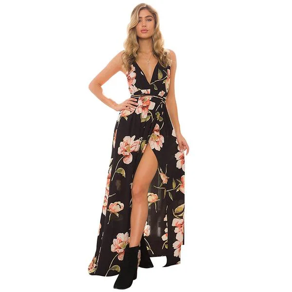 Limited Availability Summer Maxi Dress With Floral Print