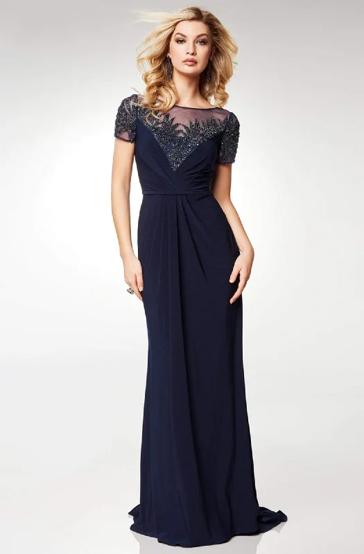 Don't Wait Clarisse - M6532 Illusion Neckline Gleaming Embellished Gown