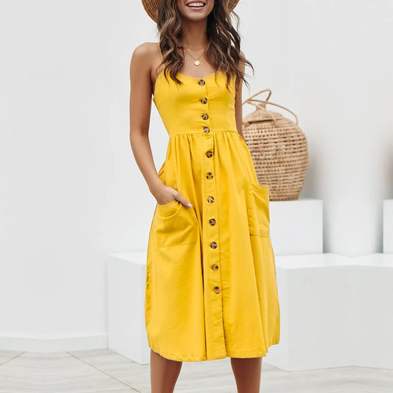 Major Savings Women's Summer Casual Long Polyester Dress