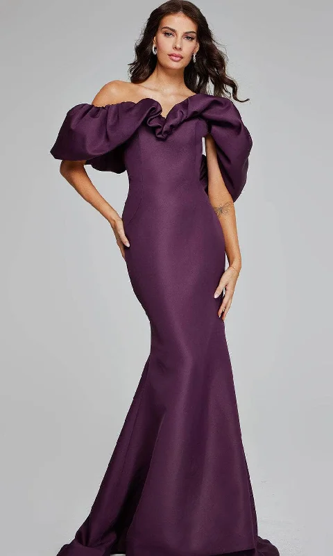 Overstock Jovani 40596 - Dramatic Ruffle Evening Dress
