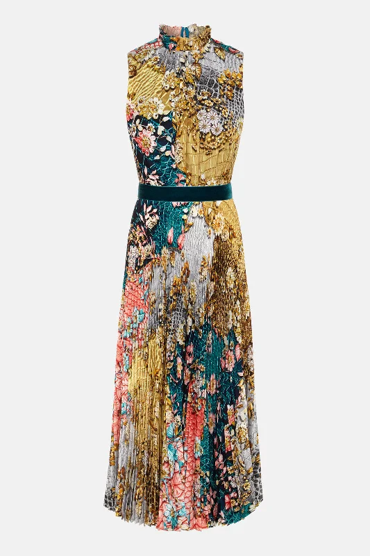 Factory Direct Sale Hollie Dress Metallum Patchwork