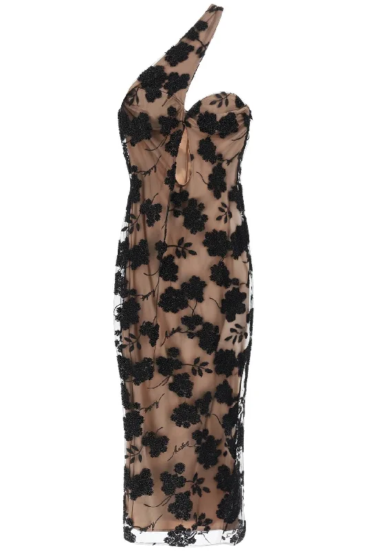 Huge Discounts Rotate maxi mesh dress with beads embellishments
