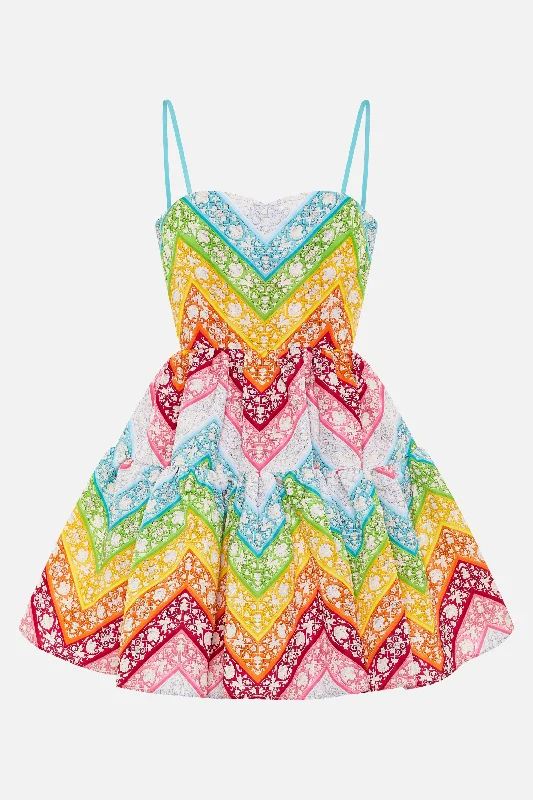 The Best Prices Margot Dress Rainbow Chevron