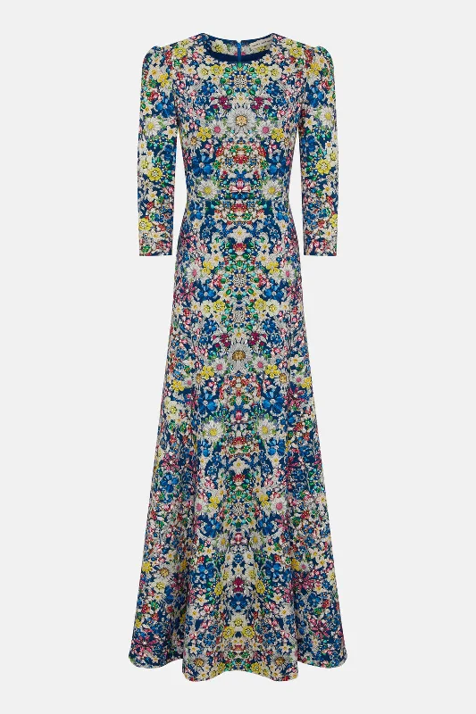 Super Deal Chantal Dress Crystal Flora Midnight