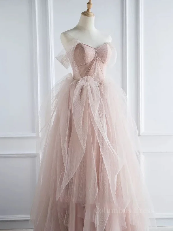 Fantastic Offers Pink sweetheart tulle long Corset Prom dress, pink tulle Corset Formal dress outfit Fantastic Offers Pink sweetheart tulle long Corset Prom dress, pink tulle Corset Formal dress outfit