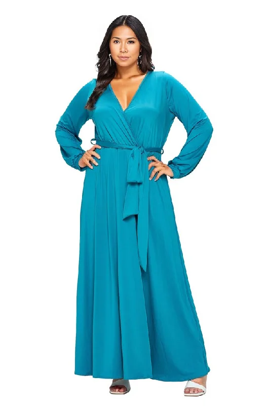 Stock Up and Save Espinoza Surplice Maxi Dress