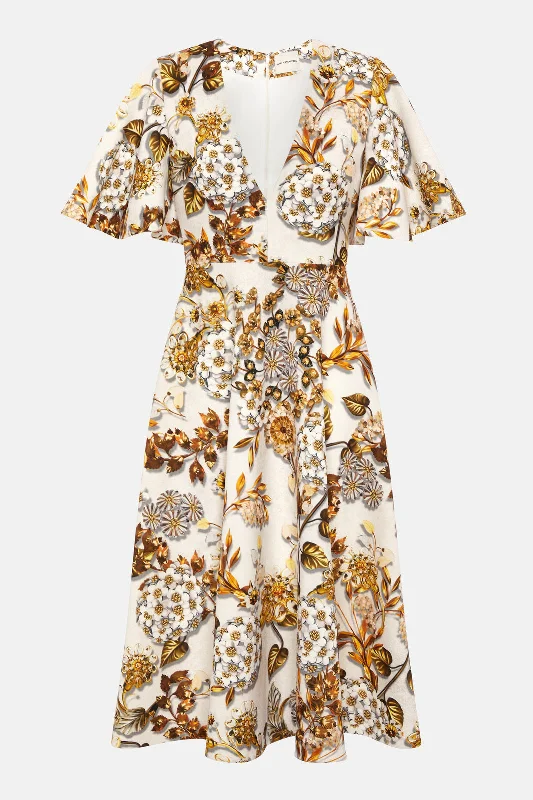 Friends and Family Sale Marie Dress Metallum Ivory