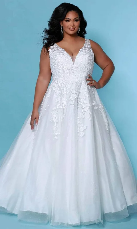 Limited Time Sydney's Closet Bridal - SC5259 Floral Embroidered Bridal Gown