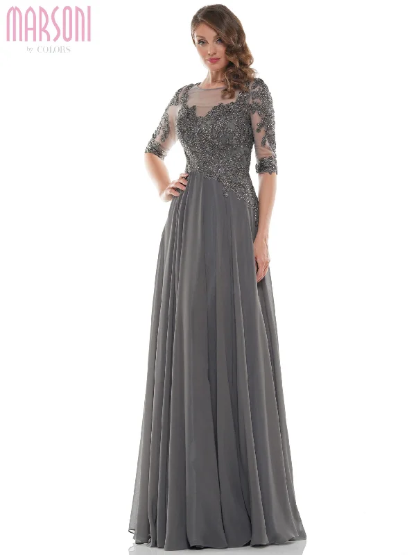 New Deals Marsoni by Colors - M157 Scoop Neckline A-Line Dress
