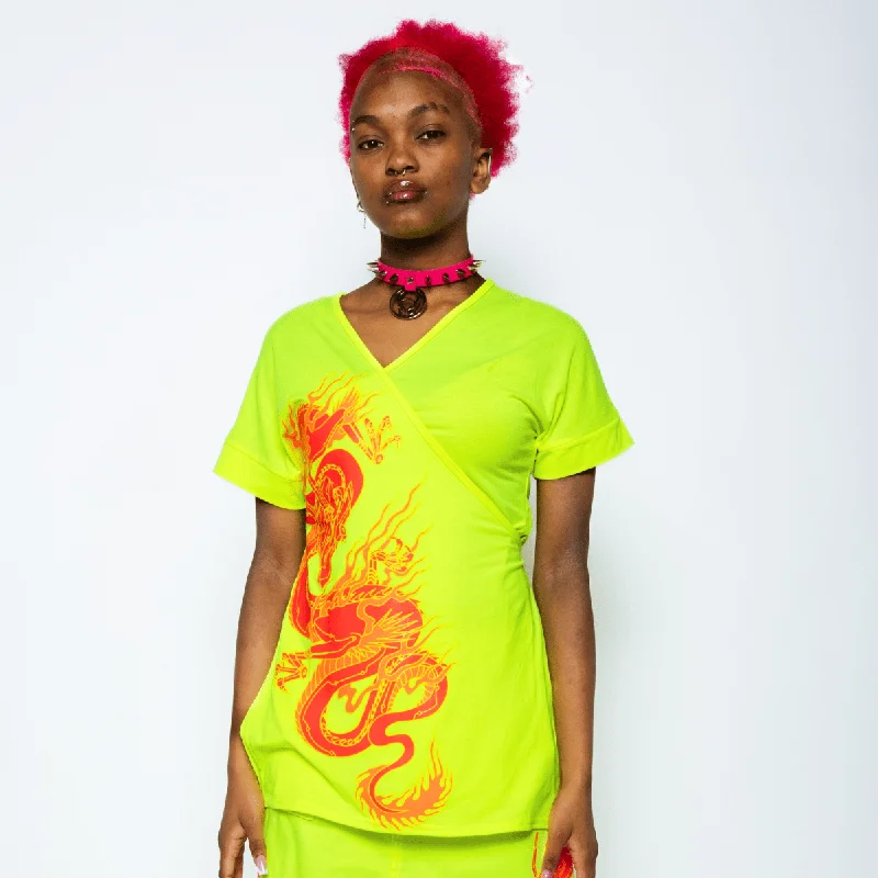 New Deals DRAGONITE KIMONO WRAP FLOU/YELLOW