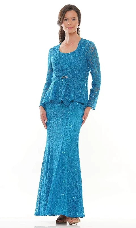 Super Sale Marsoni by Colors - M301 Scoop Fit and Flare Evening Dress