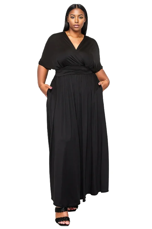 Deal of the Week Raffi Empire Waist Pocket Maxi Dress