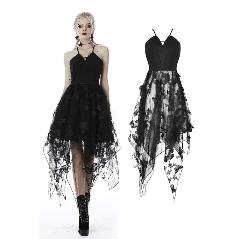 Members Only Gothic Butterfly Strap Dress