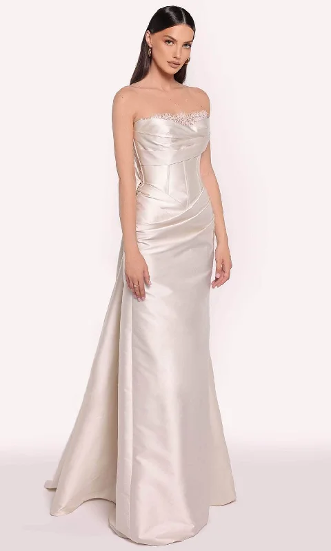 Bonus Savings Tarik Ediz 98763 - Bow Paneled Evening Gown