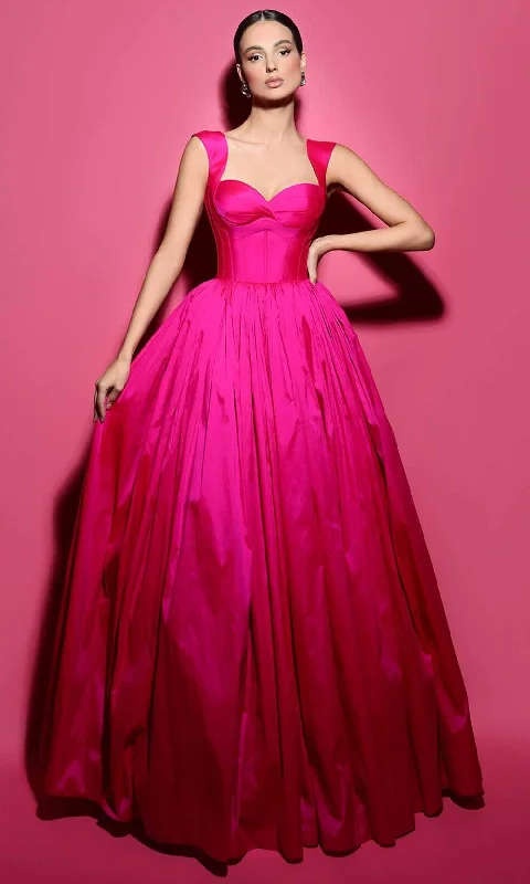 Exclusive Deal Tarik Ediz 53043 - Sweetheart Taffeta Evening Gown