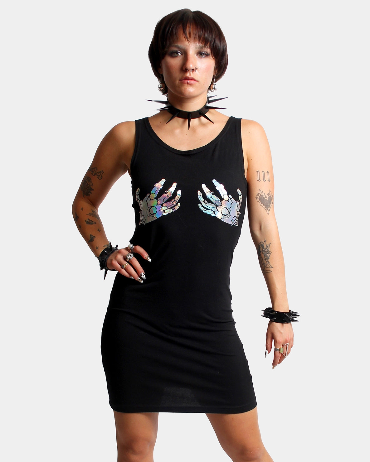 Don't Miss BIONIC BRA BODYCON DRESS BLACK