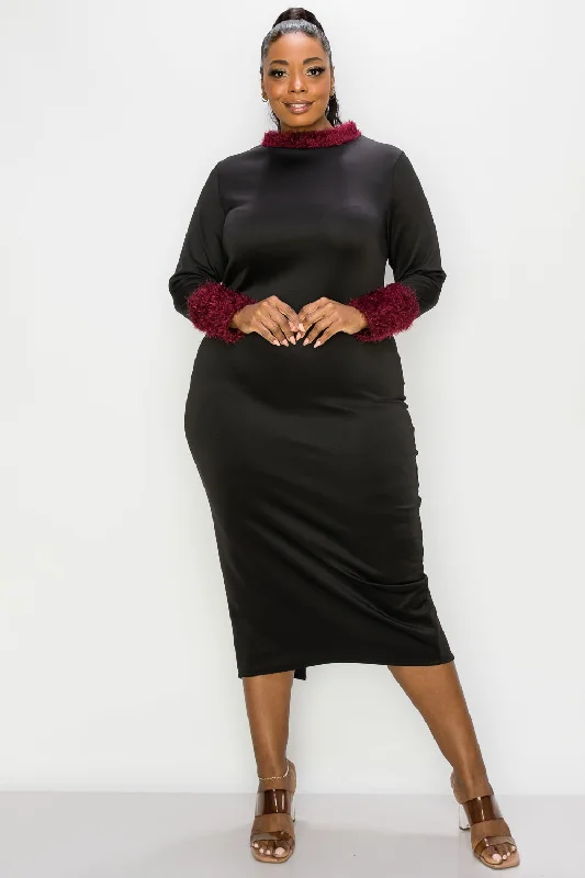 Take Advantage Kaia Feather Dress