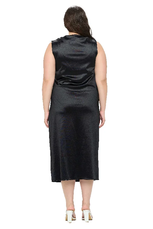 Exclusive Access Topanga Satin Stretch Cowl Dress