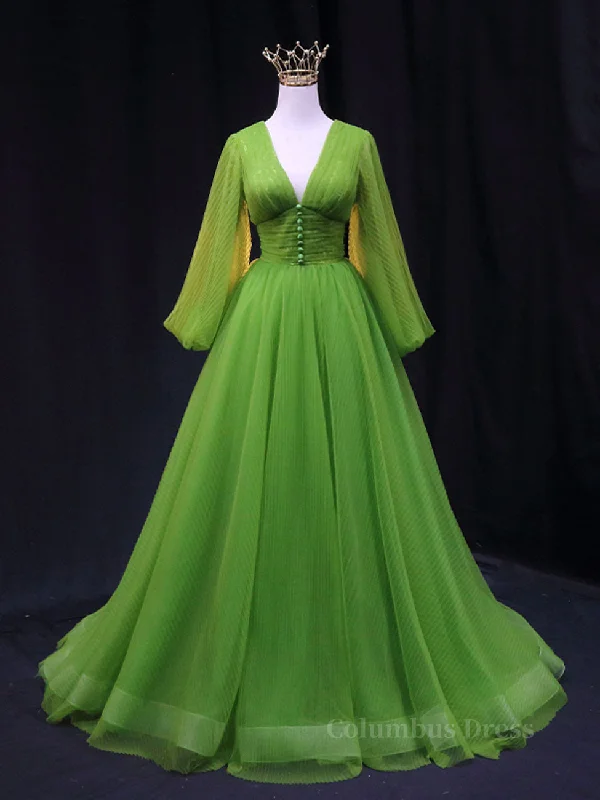 Bonus Savings Green A Line Long Corset Prom Dresses, V Neck Green Tulle Long Corset Formal Evening Dresses outfit Bonus Savings Green A Line Long Corset Prom Dresses, V Neck Green Tulle Long Corset Formal Evening Dresses outfit