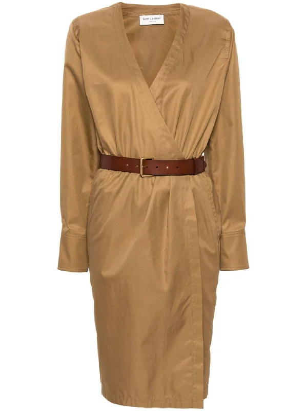 Weekend Deal Saint Laurent  Dresses Camel