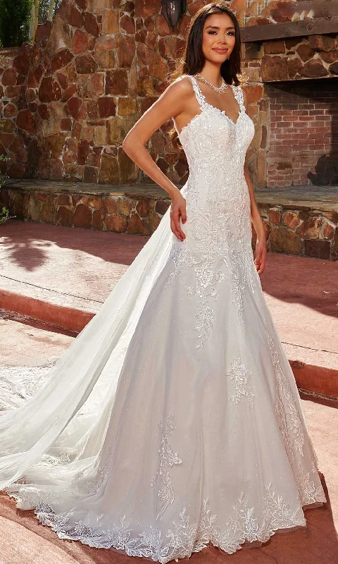 Can't Miss Rachel Allan M825 - Applique-Ornate Trumpet Bridal Gown