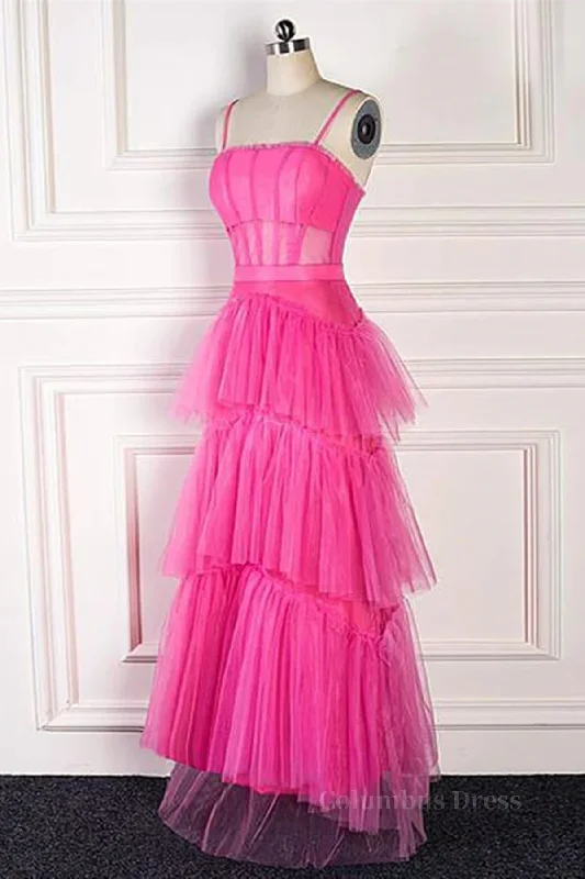 Limited Time Discount Hot Pink Long Tulle Corset Prom Dresses, Hot Pink Long Tulle Corset Formal Evening Dresses outfit Limited Time Discount Hot Pink Long Tulle Corset Prom Dresses, Hot Pink Long Tulle Corset Formal Evening Dresses outfit