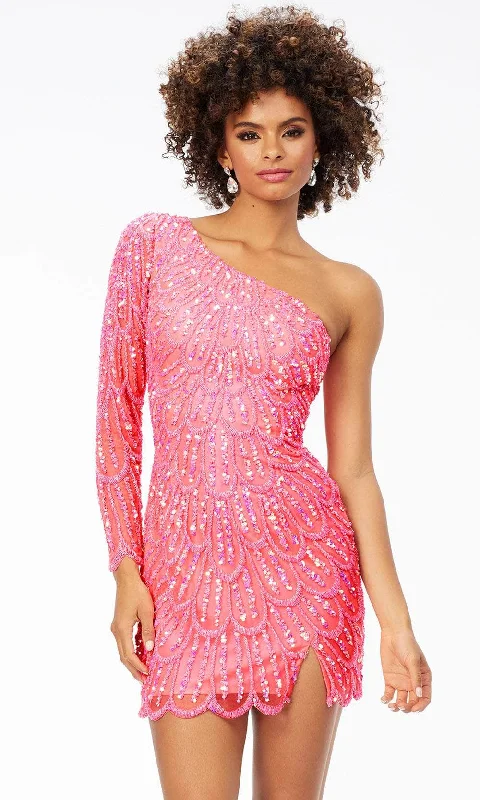 Year-End Sale Ashley Lauren 4498 - Fully Sequined Cocktail Dress