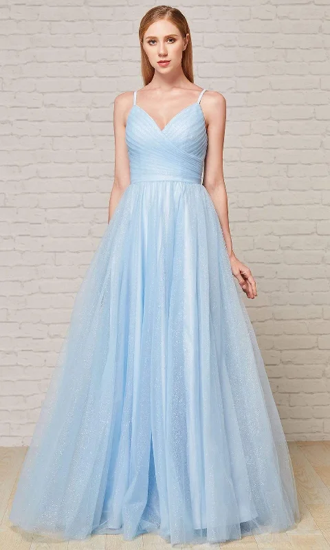 Can't Be Beat J'Adore Dresses - J18021 Pleat-Detailed Glitter Tulle Gown